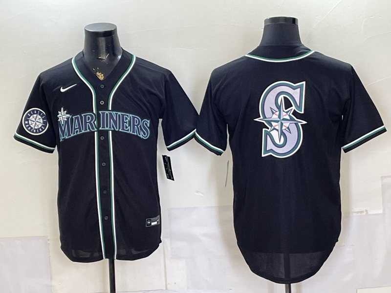 Men 2026 Seattle Mariners blank black Nike MLB Jersey 08010014